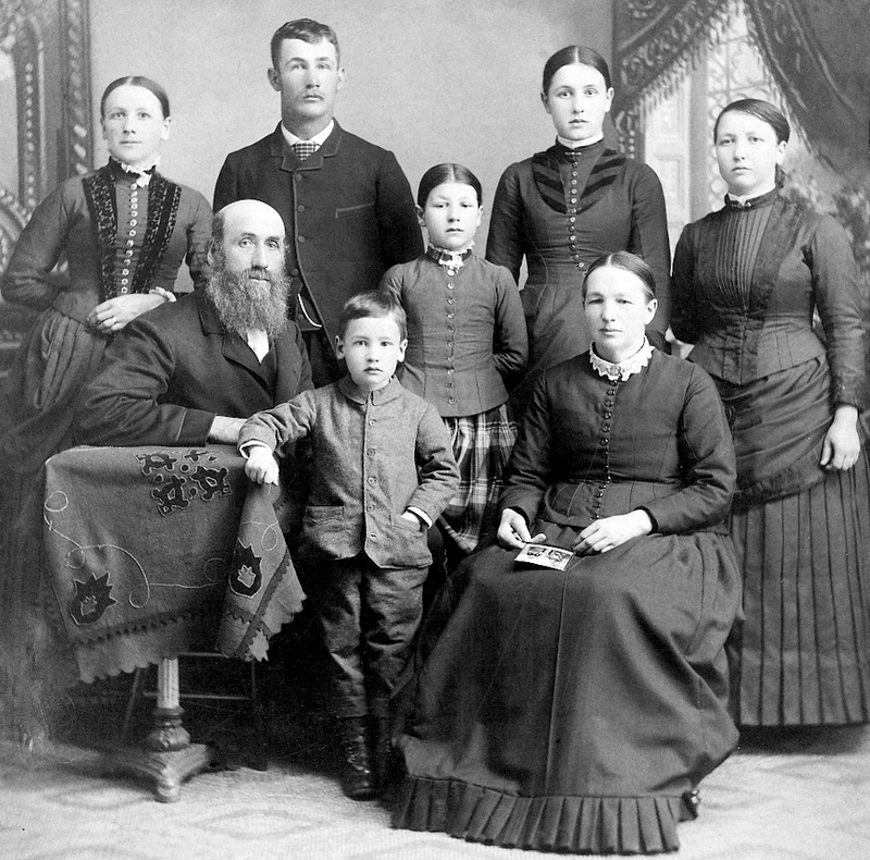 Striffler, John and Mary (Benkelman) Family, ca 1890