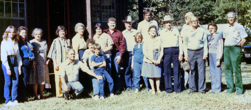 McLemore, Vessie and Nina Family Reunion, October 1985, Broaddus, Texas